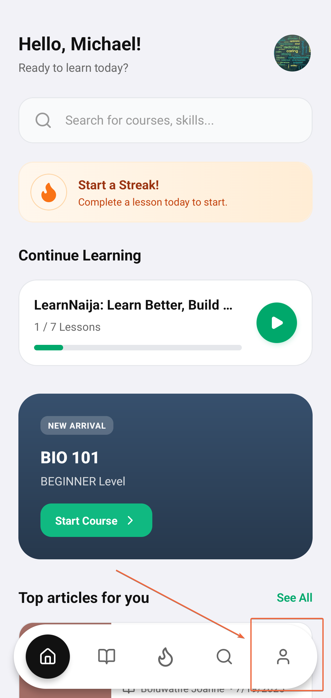 Profile Screen