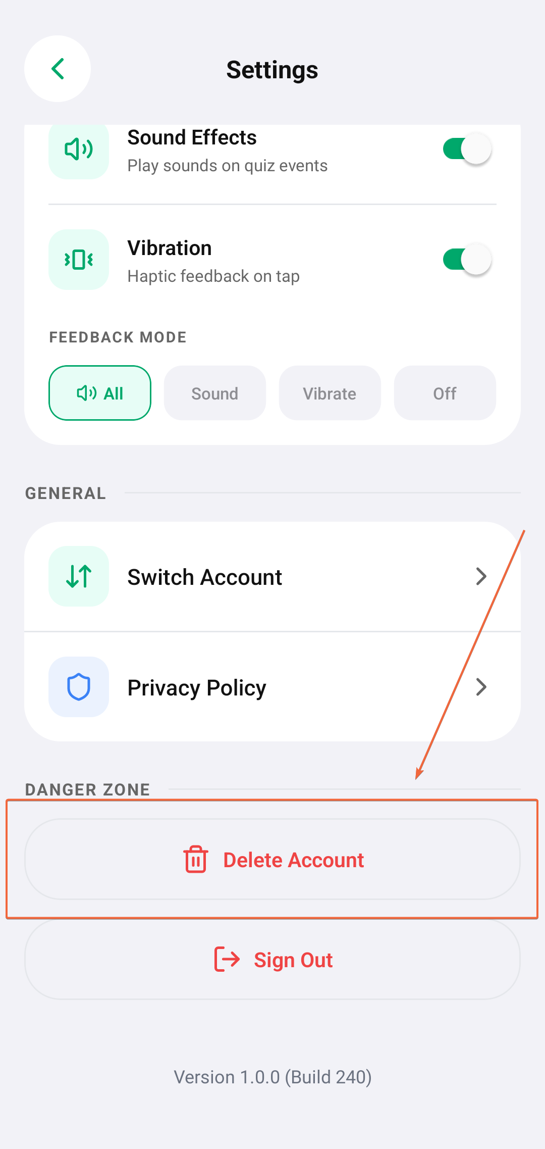 Deletion Modal